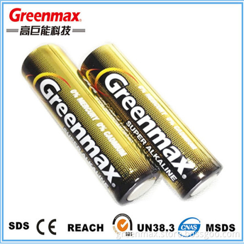 Foil jacket super alkaline aa lr6 am3 battery